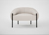 Isola Armchair Siena Cotton Natural / Black