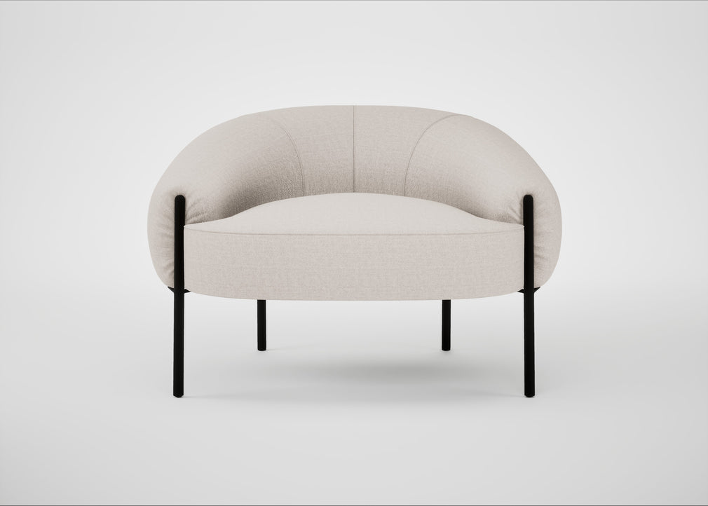 Isola Armchair Siena Cotton Natural / Black