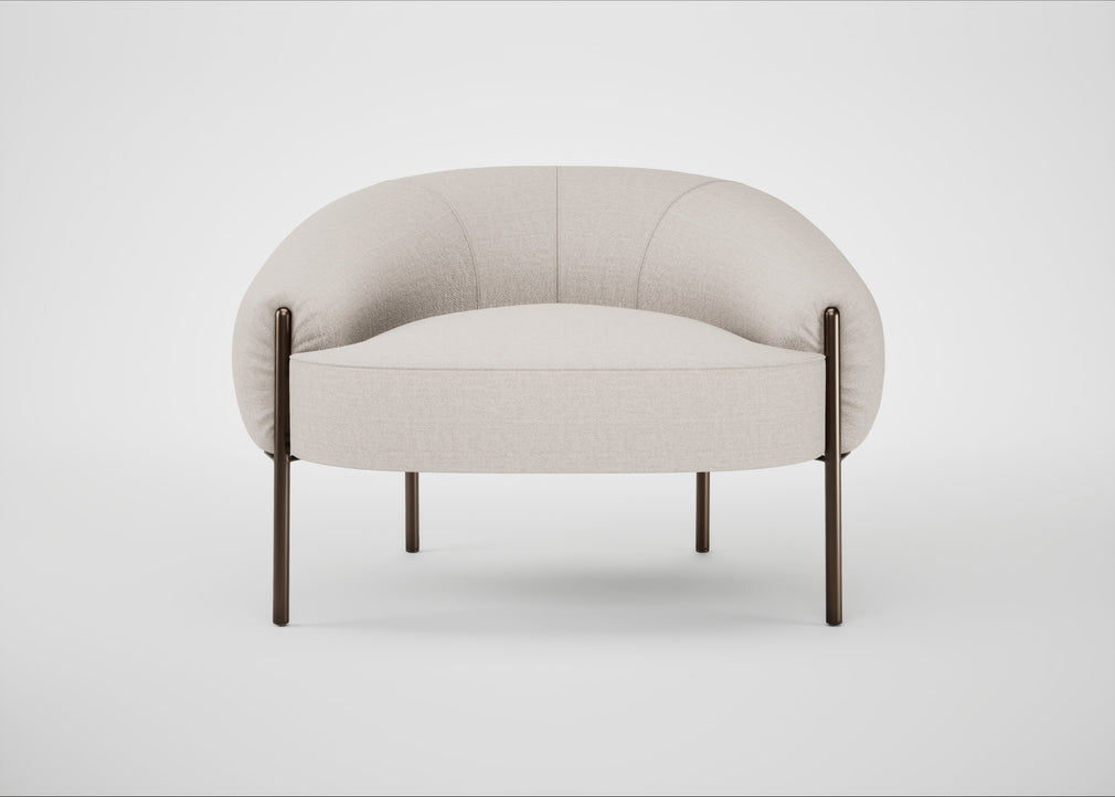 Isola Armchair Siena Cotton Natural / Bronze