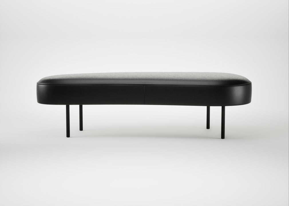 Isola Large Ottoman Leather Stonewash Black 263 / Black