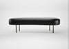 Isola Large Ottoman Leather Stonewash Black 263 / Bronze