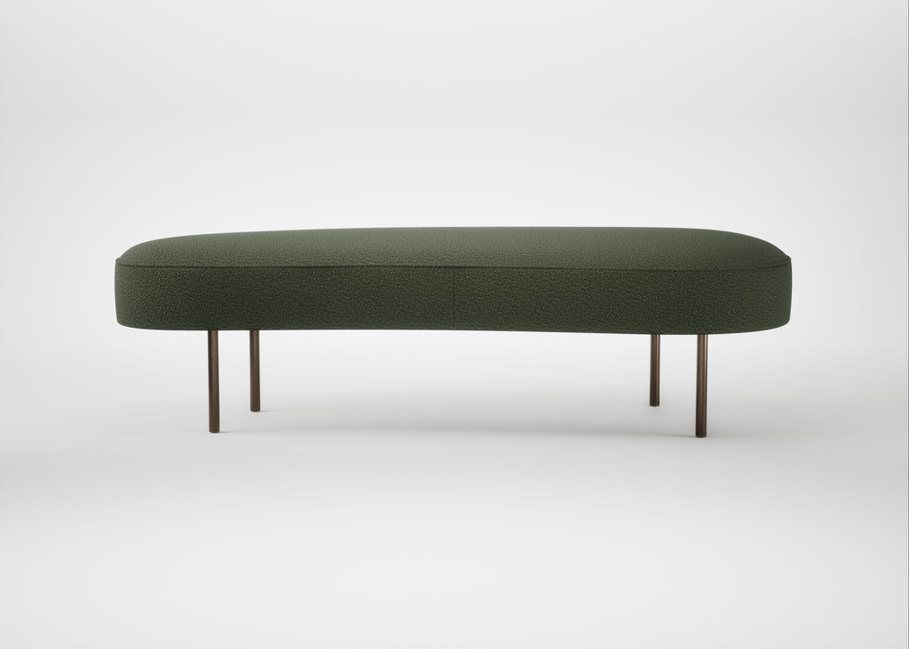 Isola Large Ottoman Loop Boucle Forest / Bronze