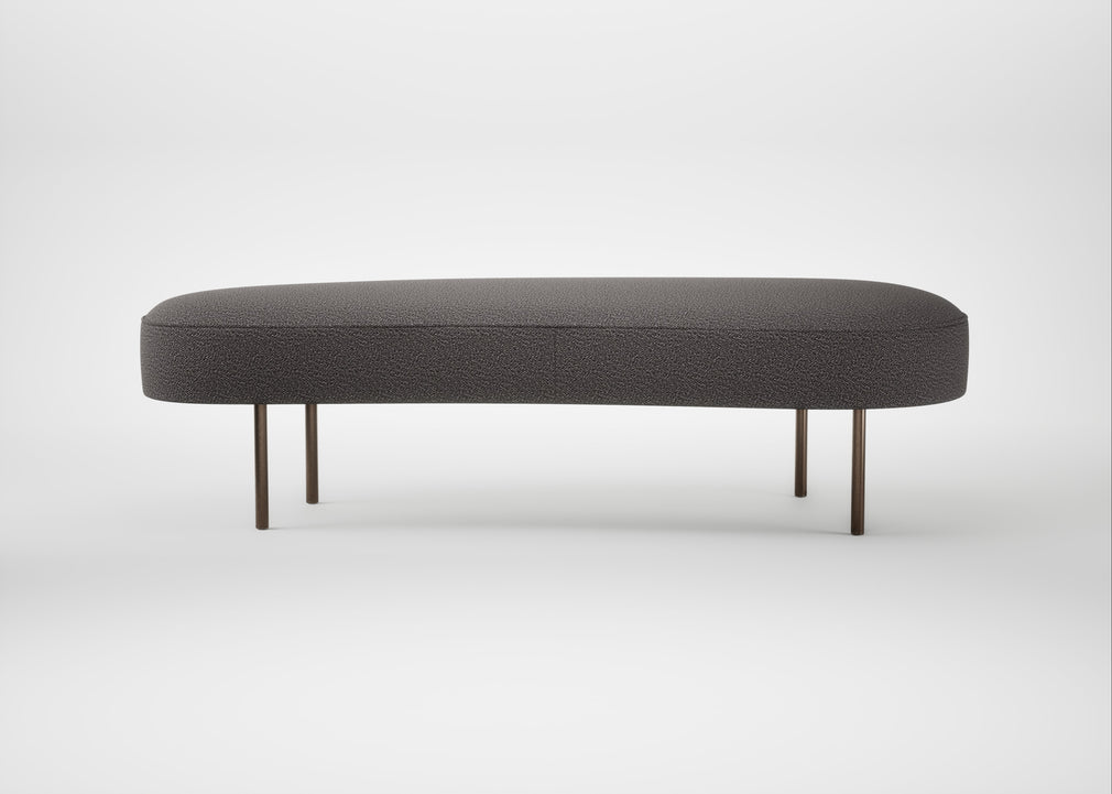 Isola Large Ottoman Loop Boucle Granite / Bronze