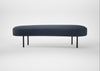 Isola Large Ottoman Loop Boucle Navy / Black