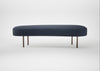 Isola Large Ottoman Loop Boucle Navy / Bronze