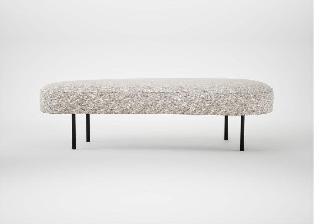 Isola Large Ottoman Loop Boucle Polar / Black