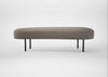 Isola Large Ottoman Loop Boucle Taupe / Black