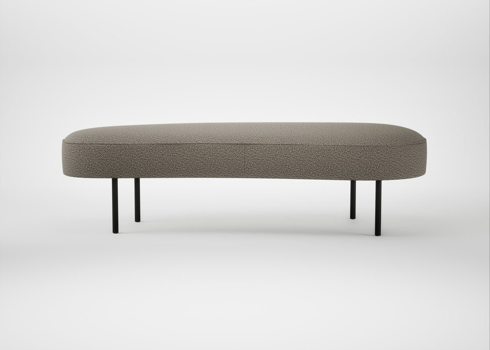 Isola Large Ottoman Loop Boucle Taupe / Black