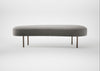 Isola Large Ottoman Nobilis Velvet Dolphin / Bronze