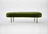 Isola Large Ottoman Nobilis Velvet Leaf / Bronze