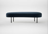 Isola Large Ottoman Nobilis Velvet Night / Black