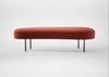 Isola Large Ottoman Nobilis Velvet Rust / Bronze