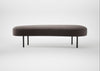 Isola Large Ottoman Nobilis Velvet Sable / Black
