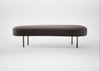Isola Large Ottoman Nobilis Velvet Sable / Bronze
