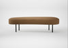 Isola Large Ottoman Siena Cotton Clay / Black