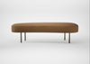 Isola Large Ottoman Siena Cotton Clay / Bronze