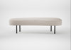Isola Large Ottoman Siena Cotton Natural / Black