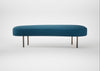 Isola Large Ottoman St Moritz Wool Blue / Bronze