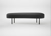 Isola Large Ottoman St Moritz Wool Grey / Black