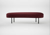 Isola Large Ottoman St Moritz Wool Red / Black