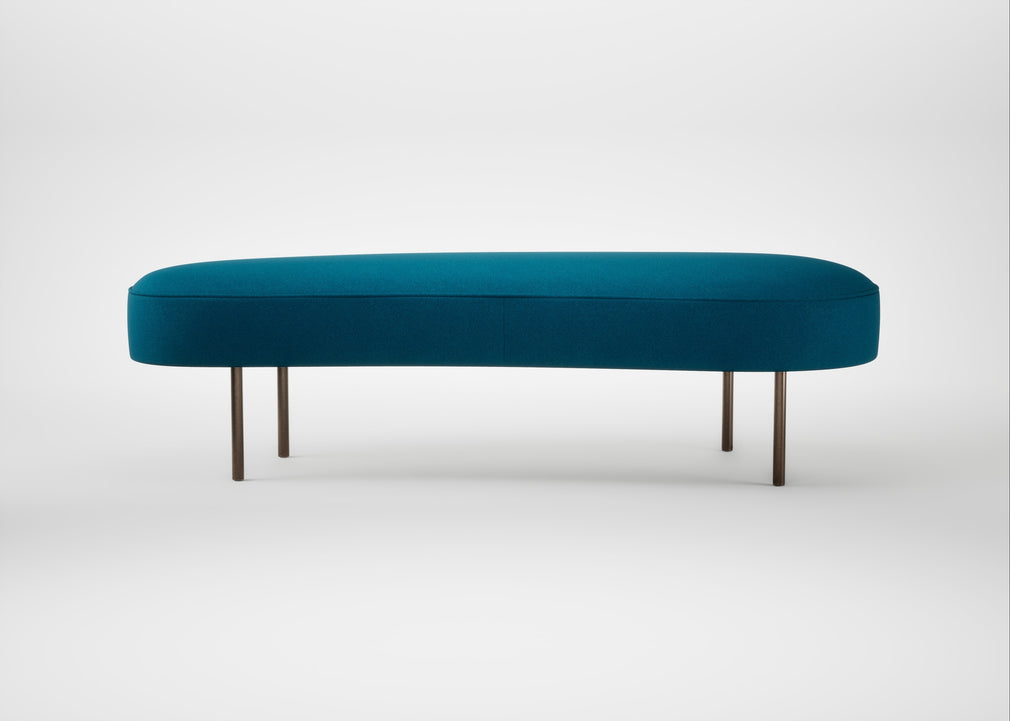 Isola Large Ottoman St Moritz Wool Teal / Bronze