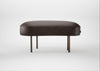 Isola Small Ottoman Leather Grain Chocolate 066 / Bronze