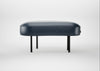 Isola Small Ottoman Leather Stonewash Navy Blue 279 / Black