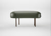 Isola Small Ottoman Leather Stonewash Vintage Green 278 / Bronze