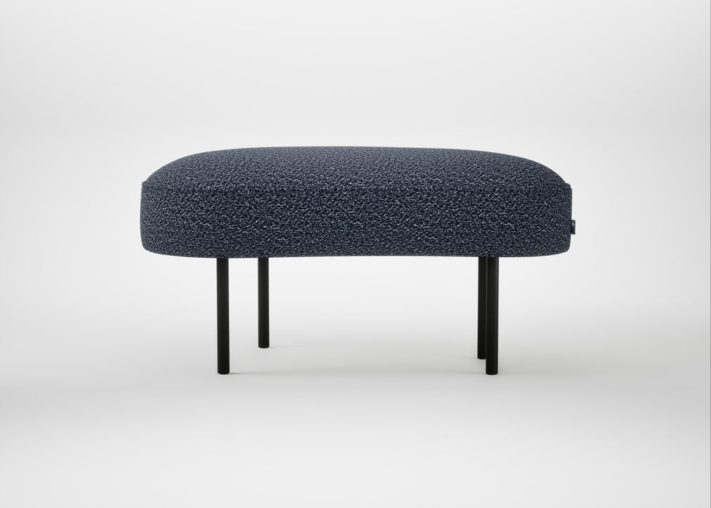 Isola Small Ottoman Loop Boucle Navy / Black