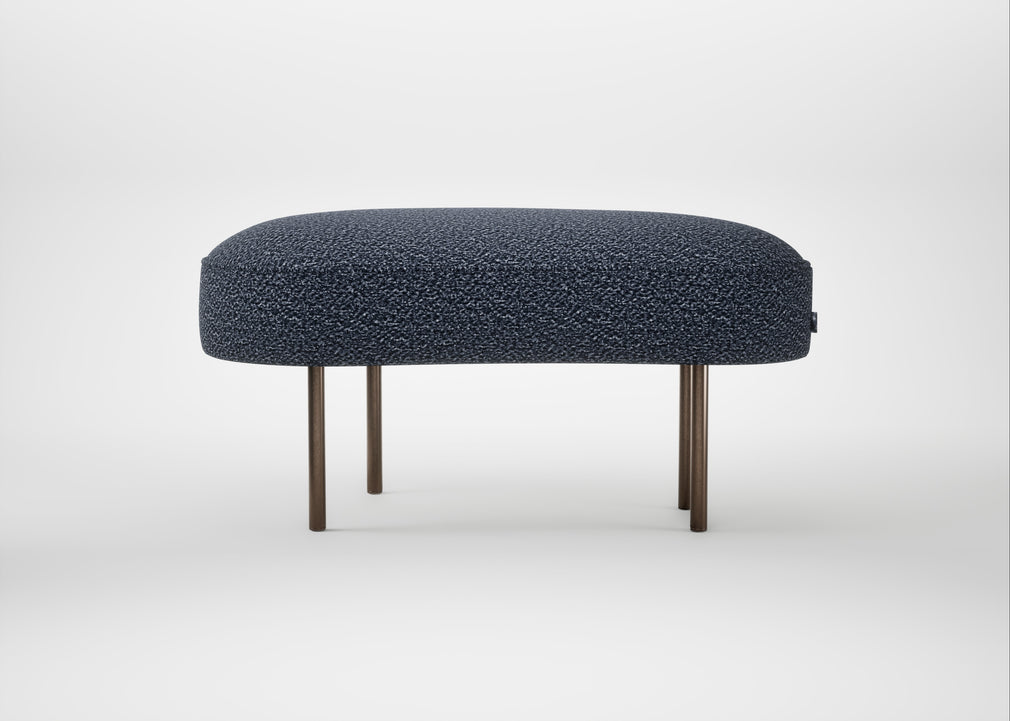 Isola Small Ottoman Loop Boucle Navy / Bronze