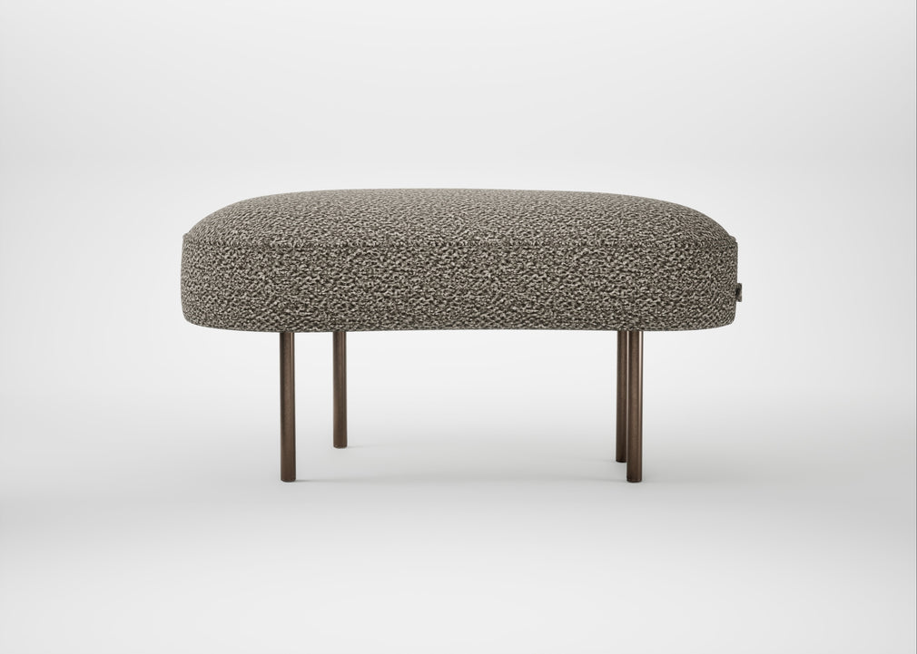 Isola Small Ottoman Loop Boucle Taupe / Bronze