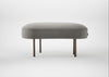 Isola Small Ottoman Nobilis Velvet Dolphin / Bronze