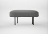 Isola Small Ottoman St Moritz Wool Light Grey / Black