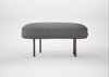 Isola Small Ottoman St Moritz Wool Light Grey / Bronze