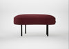 Isola Small Ottoman St Moritz Wool Red / Black