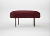 Isola Small Ottoman St Moritz Wool Red / Bronze