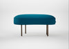 Isola Small Ottoman St Moritz Wool Teal / Bronze
