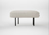 Isola Small Ottoman Loop Boucle Polar / Black