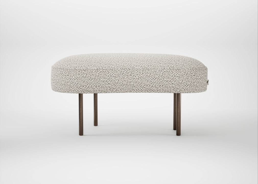 Isola Small Ottoman Loop Boucle Polar / Bronze