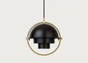 Multi-Lite Pendant Light Brass Frame Small