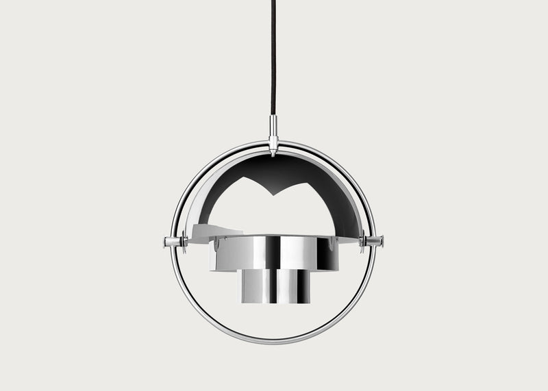 Multi-Lite Pendant Light Chrome Frame Small