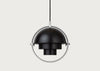 Multi-Lite Pendant Light Chrome Frame Small
