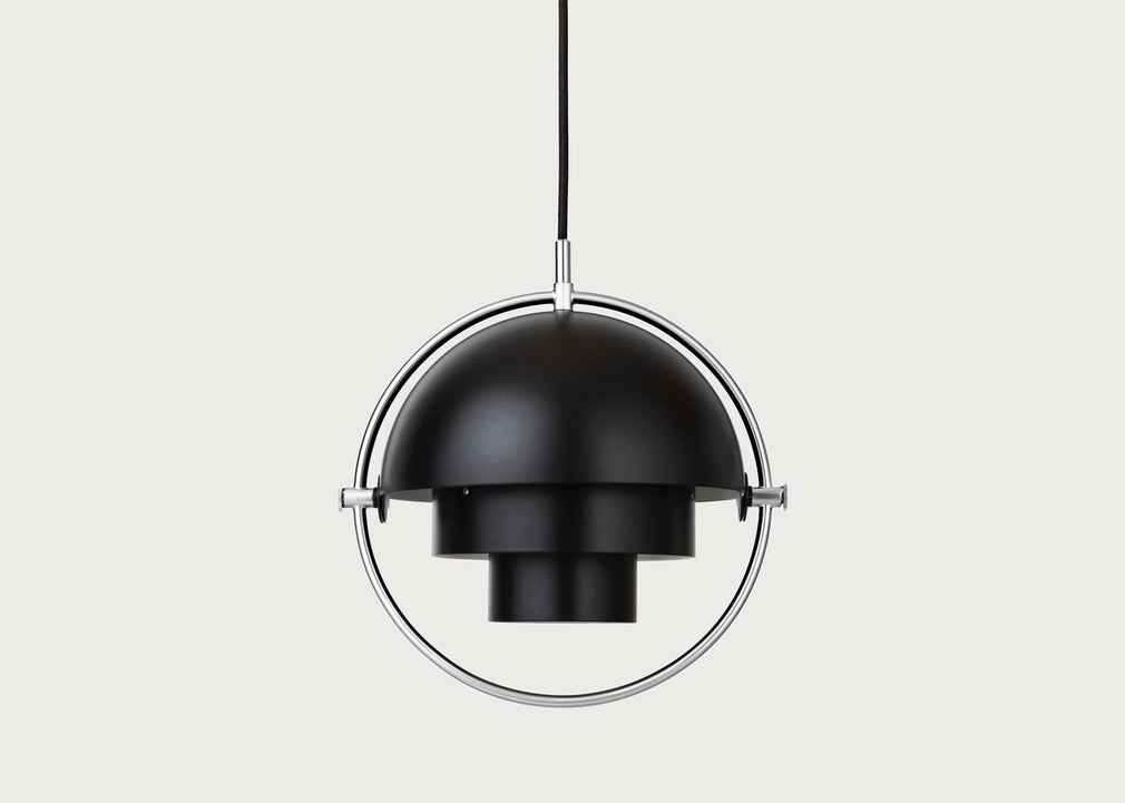 Multi-Lite Pendant Light Chrome Frame Small