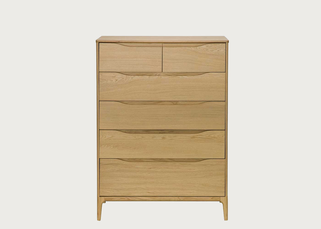 Rimini 6-Drawer Chest Wide