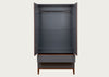 Lars Double Wardrobe Grey & Walnut