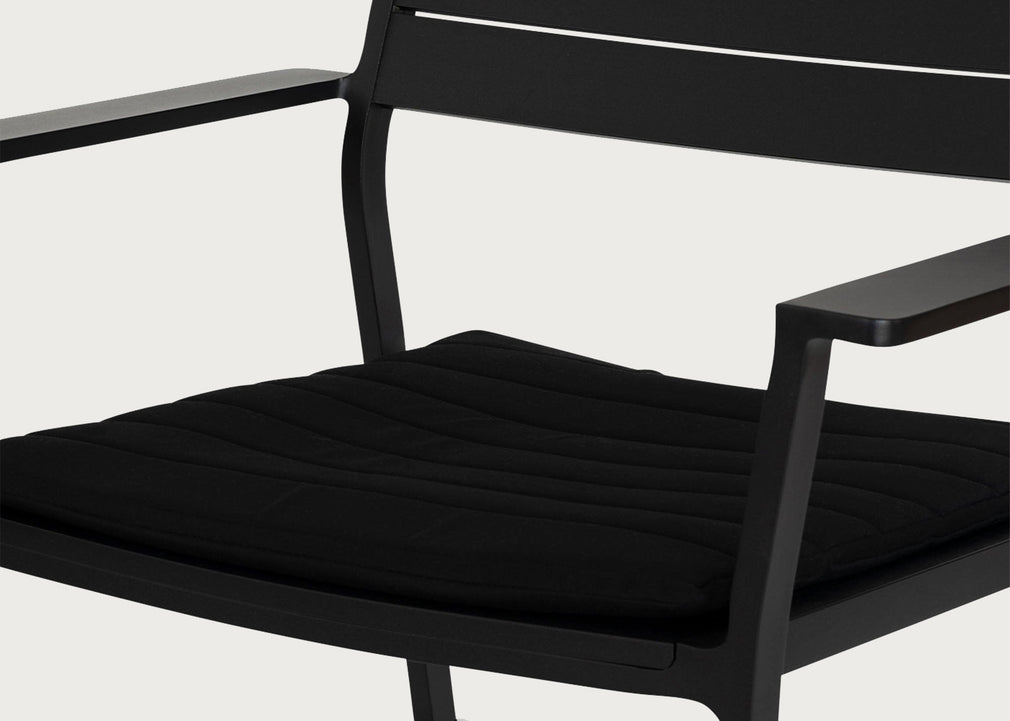 Eos Lounge Chair Cushion in Black