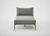 Matera Chaise Lounge Nobilis Velvet Dolphin / Black