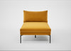 Matera Chaise Lounge Nobilis Velvet Mustard / Black