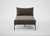 Matera Chaise Lounge Nobilis Velvet Sable / Black
