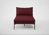 Matera Chaise Lounge St Moritz Wool Red / Black